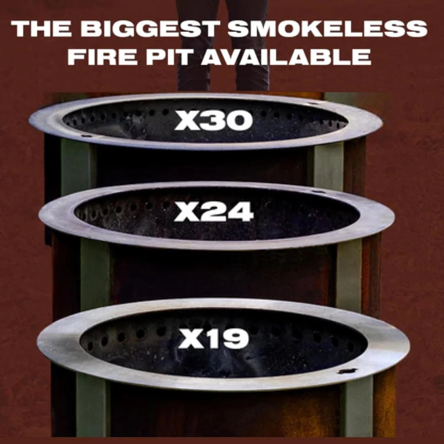 Breeo X Series 30 Smokeless Fire Pits.