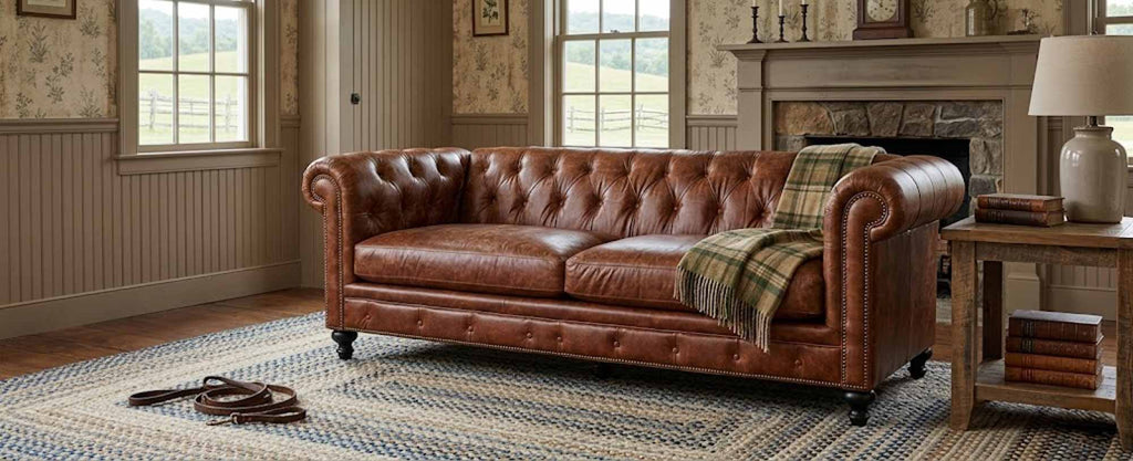 Jude Leather Loveseat
