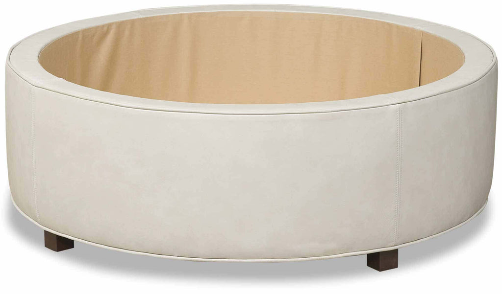 Lulu Leather Storage Ottoman