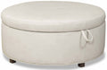 Lulu Leather Storage Ottoman