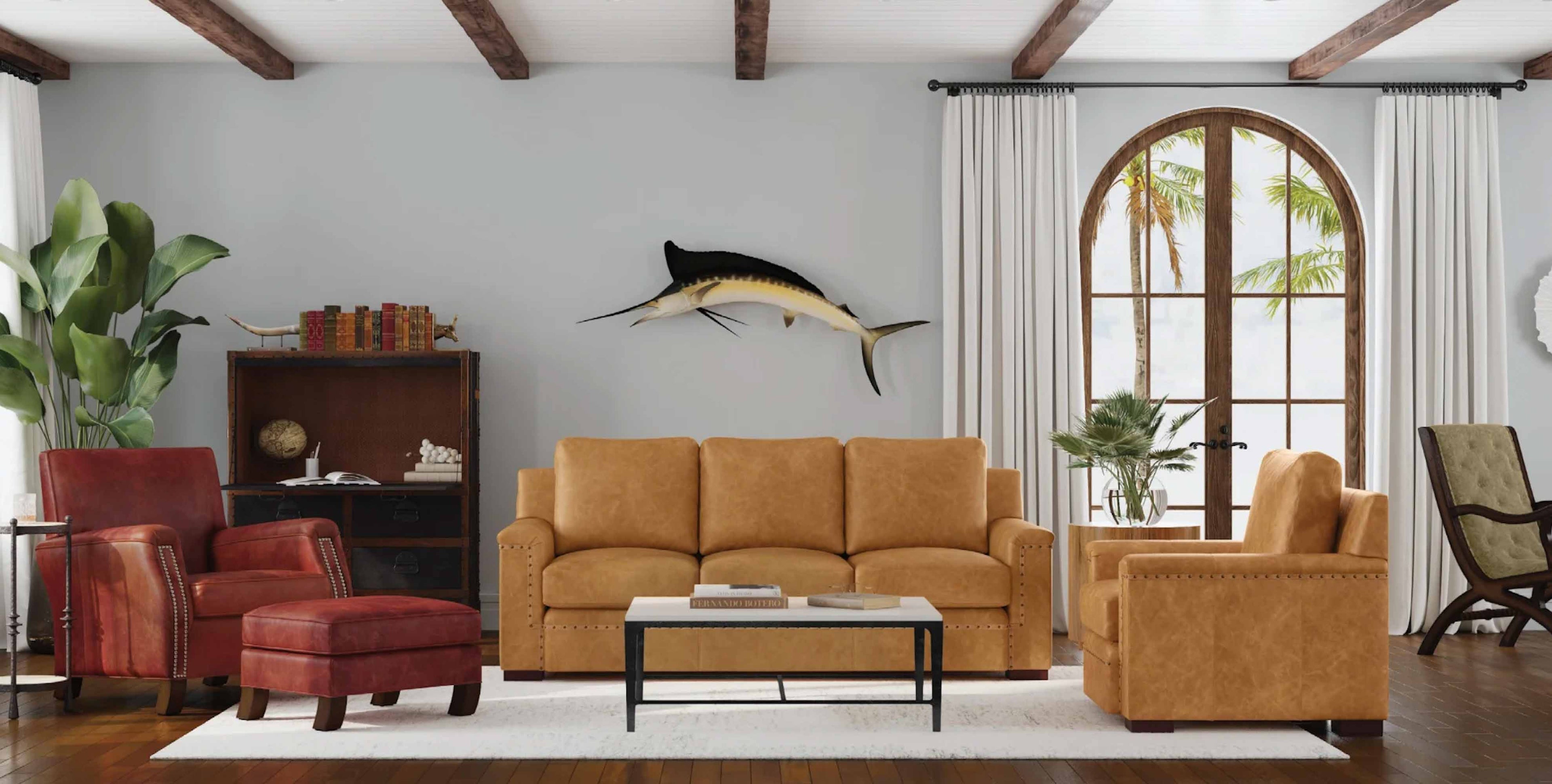 Franklin Leather Sofa
