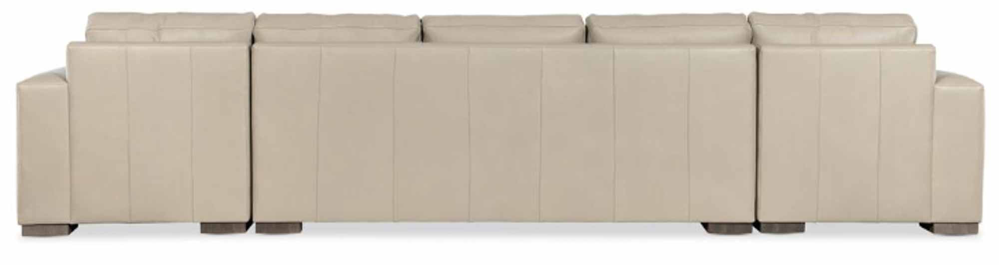 Donovan Leather Sofa With Chaise