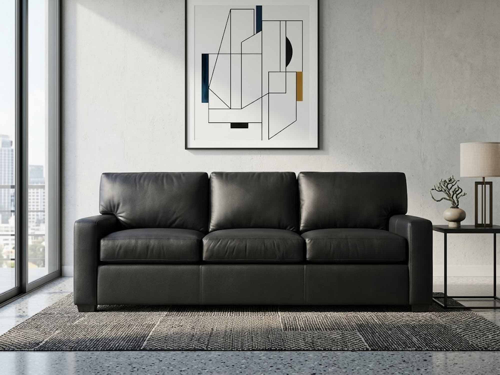 Bayview Leather Sofa