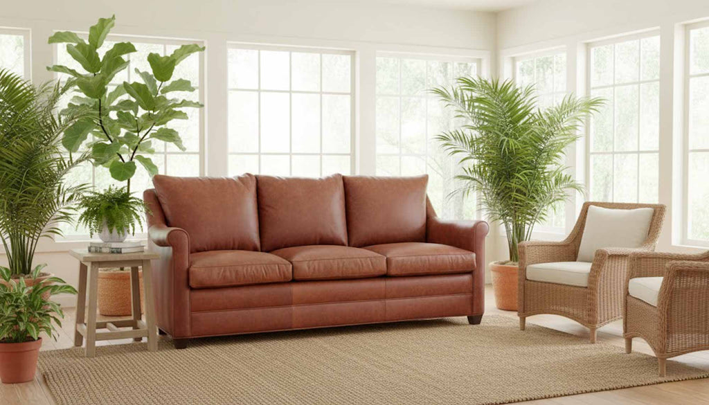 Ella Leather Loveseat