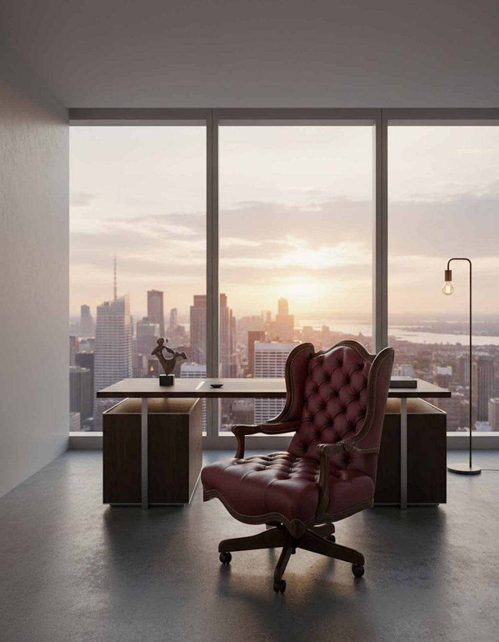 Arthur Leather Tufted Executive Chair