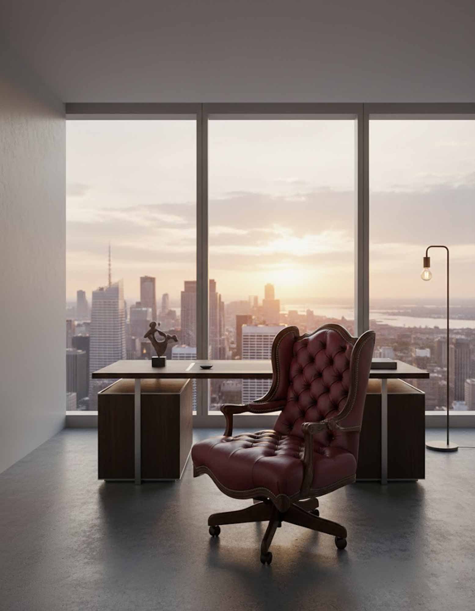 Arthur Leather Tufted Executive Chair
