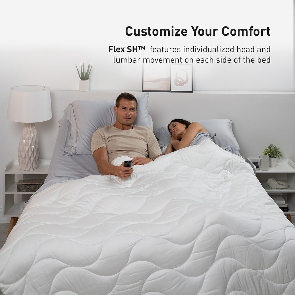 Bedgear Flex LSX Adjustable Base - 4-Motor Articulation with Bluetooth Audio & Massage