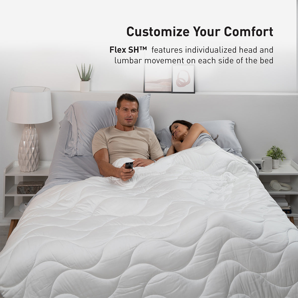 Bedgear Flex LSX Adjustable Base - 4-Motor Articulation with Bluetooth Audio & Massage