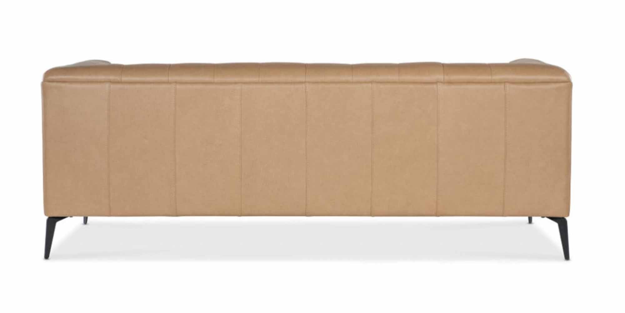 Nicolla Leather Sofa Light Brown