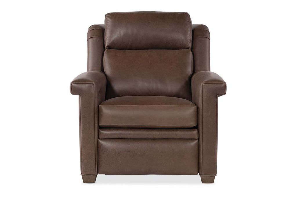 Dale Leather Power "WALL HUGGER" Pillow Back Living Room Reclining Chair