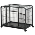 Metal Dog Crate Heavy Duty Kennel with Removable
