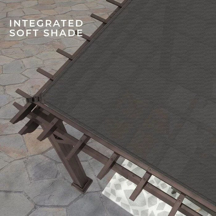 Backyard Discovery 12 ft. x 10 ft. Steel Traditional Pergola