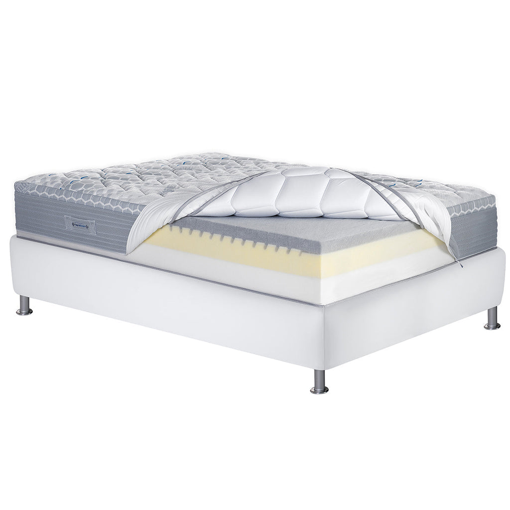 Magniflex MagniStretch Plus 13-Inch Luxury Mattress – Revolutionary Spinal Decompression Technology with Breathable Temperature-Regulating Cover and Medium-Support Italian Memory Foam - Floor Model